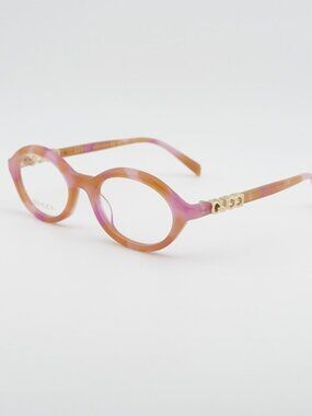 Gucci GG2153O 004 Eyeglasses Pink / Orange 51mm Oval Frame